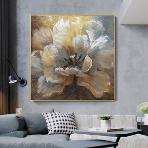 100% Hand Painted abstract Flower Art Oil Painting On Canvas Wall Art Frameless Picture Decoration For Live Room Home Decor Gift