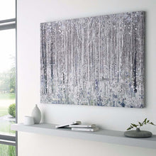 Load image into Gallery viewer, Handmade White gray tree flower painting Modern decoration landscape Oil Painting Canvas painting canvas picture for living Room