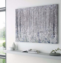 Load image into Gallery viewer, Handmade White gray tree flower painting Modern decoration landscape Oil Painting Canvas painting canvas picture for living Room