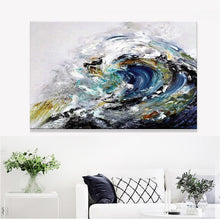Load image into Gallery viewer, Handmade high quality thick knife abstract oil painting Ocean Waves abstract on Canvas Painting Picture Decor Oil Painting art