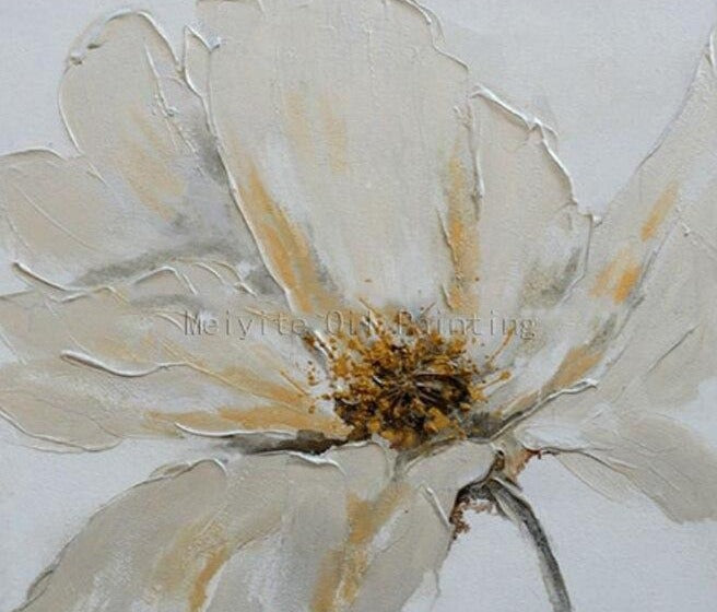 Hand Made Oil Painting On Canvas Abstract  Oil Painting  Modern Canvas Wall Art Living Room Decoration no Framed Flower Picture - SallyHomey Life's Beautiful