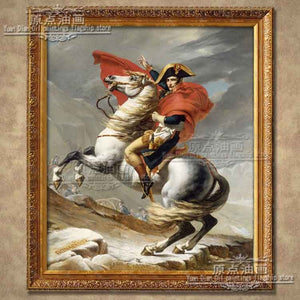 high quality Napoleon riding a triumphant return good luck hand painted oil painting horse running portrait picture handmade