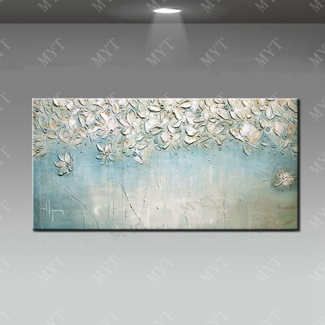 Hand painted canvas oil paintings modern wedding decor oil Painting Wall art Pictures home Decoration for living room on Canvans