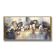 Load image into Gallery viewer, Wedding decoration Hand Painted Oil Painting On Canvas Modern Large size Abstract Art Home Decor Hang Picture city building