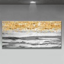 Load image into Gallery viewer, Handmade beautiful gold oil painting home decoration Abstract landscape Canvas Hand-painted Wall Art for living room no framed