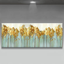 Load image into Gallery viewer, Handmade beautiful gold oil painting home decoration Abstract landscape Canvas Hand-painted Wall Art for living room no framed