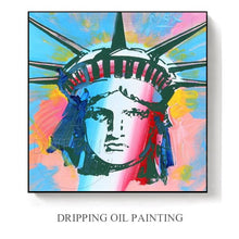Load image into Gallery viewer, Excellent Artist Hand-painted High Quality Statue of Liberty Oil Painting on Canvas American Portrait Statue of Liberty Painting