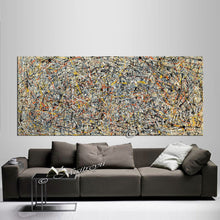 Load image into Gallery viewer, Abstract Art wall art on canvas,Vintage lux Yellow-gray tone  -Large oilpainting Free shipping - SallyHomey Life&#39;s Beautiful