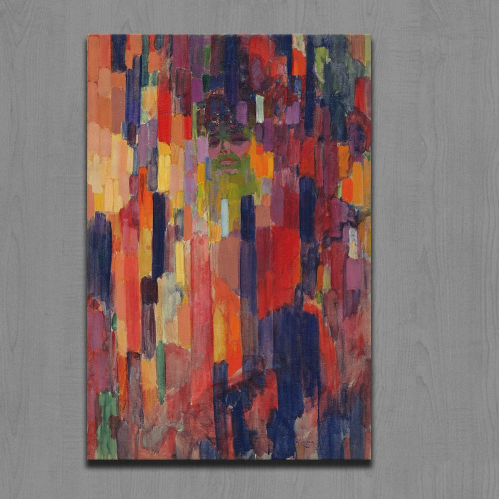 Wall Art Frantisek Kupka Mme Kupka among Verticals handmade Oil Painting On Canvas Wall Pictures For Living Room Home Decor