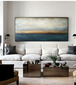 Pure hand-painted oil paintings living room modern Nordic style decorative oilpainting abstract simple mural porch American - SallyHomey Life's Beautiful