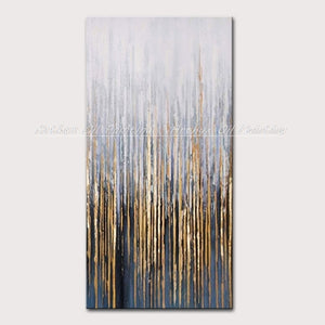 Large Size Handpainted Golden Oil Painting On Canvas Abstract Art Decorative Picture For Living Room Wall Lienzos Cuadros