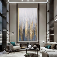 Load image into Gallery viewer, Abstract wall painting on canvas modern art decorative pictures for living room wall lienzos cuadros decorativos golden handmade