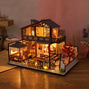 DIY Dollhouse Kit Attic Model Educational Toy For Children 3D Handmade Home-Decor Craft Birthday Valentine's Day Gift - SallyHomey Life's Beautiful