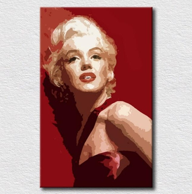 Hot sale hand paited Marilyn Monroe Oil Painting Modern Wall Painting on Canvas Art for Living Room hotel office wall Decoration