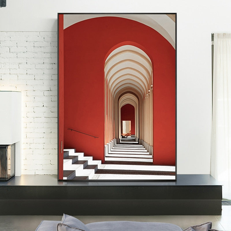 100% Hand Painted modern building Art Oil Painting On Canvas Wall Art Frameless Picture Decoration For Live Room Home Decor Gift