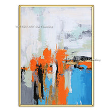 Load image into Gallery viewer, Abstract oil painting on canvas Handmade Modern Bright Color abstract painting colorful landscape Picture Home Wall Hotel decor