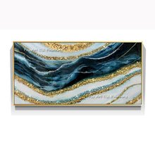 Load image into Gallery viewer, Handmade Beautiful Gold Foil Oil Painting Home Decoration Abstract Landscape On Canvas Hand-painted Wall Art For Room No Framed