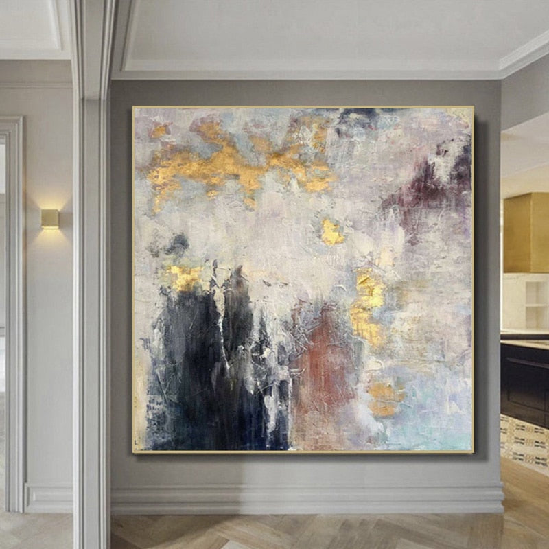 Huge Size Wall Art Picture For Living Room Decoration 100% Hand Painted Modern Abstract Oil Painting on Canvas Gift No Framed