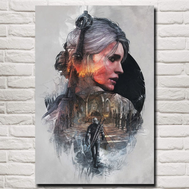 Game Hunt Picture Cirilla Fiona Art Canvas Poster Prints Home Wall Decor Painting