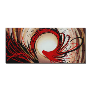 100% Hand Painted Oil Painting On Canvas Abstract 3D Red Painting Acrylic Landscape Wall Art Painting For Liviing Room Decor