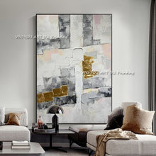 Load image into Gallery viewer, Abstract oil painting on canvas Handmade Modern Bright Color abstract painting colorful landscape Picture Home Wall Hotel decor