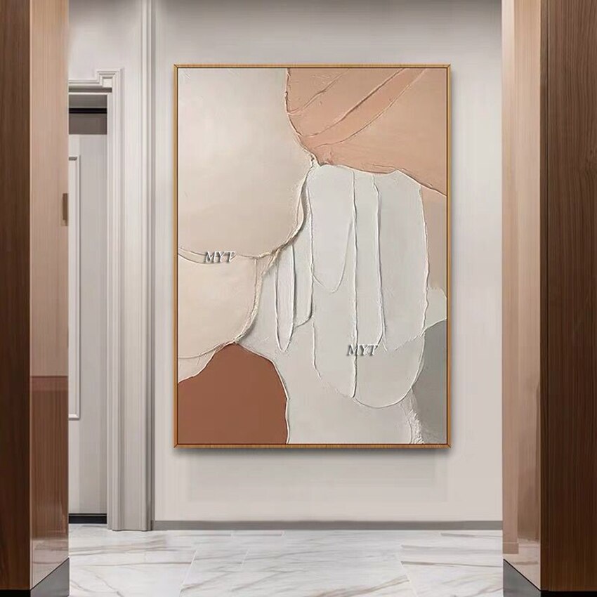 Abstract Gold Lines Canvas Art 100% Hand Painted Canvas Oil Painting Wall Art Home Living Room Wall Picture Decor Free Shipping