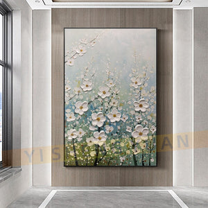 Handmade Paintings Wall Art Oil Paintings Colors Abstract Picture Home Decor Canvas Flowers For Living Room Modern No Frame