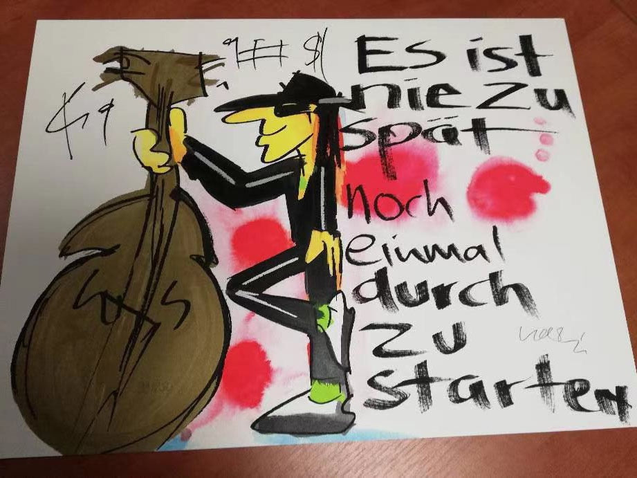 Oil Painting Reproduction on Canvas ,Museum Quality,Fast Free Shiping,handmade painting,Udo Lindenberg UL010