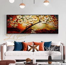 Load image into Gallery viewer, 100% Handpainted Oil Painting On Canvas New Handmade Knife Flower Oil Painting Wall Art Picture Home Decoration For Living Room