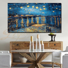 Load image into Gallery viewer, Modern Wall Decorative Hand-painted Van Gogh&#39;s Field Oil Painting Reproduction Picture Canvas Wall Art High Quality Paintings