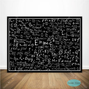 Kid Physical Equations Science Education Mathematics Poster Prints Painting Canvas Living Room Wall Art Picture Home Decor