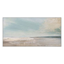 Load image into Gallery viewer, Blue Sky and Sea Beach Landscape Posters and Handmade Canvas Painting Wall Art Picture for Living Room Cuadros Decor Salon