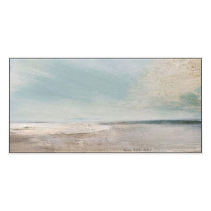 Blue Sky and Sea Beach Landscape Posters and Handmade Canvas Painting Wall Art Picture for Living Room Cuadros Decor Salon