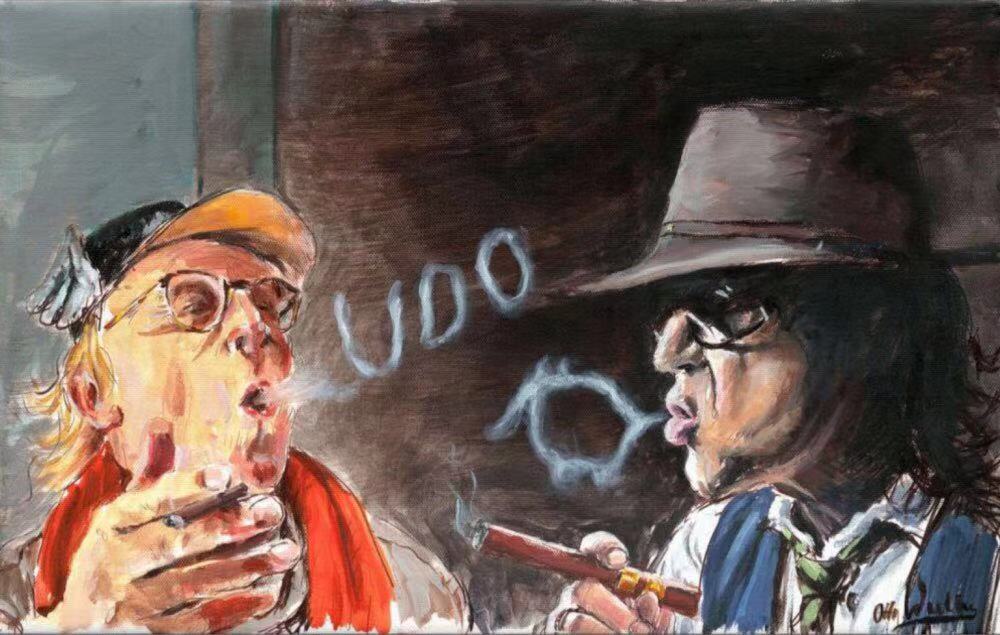 Oil Painting Reproduction on Canvas ,Museum Quality,Fast Free Shiping,handmade painting,Udo Lindenberg,