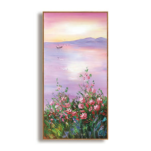 Handmade Landscape Flower Oil Painting On Canvas Wall Art For Home Living Room Bedroom Decoration Mural Hand Painted Paintings