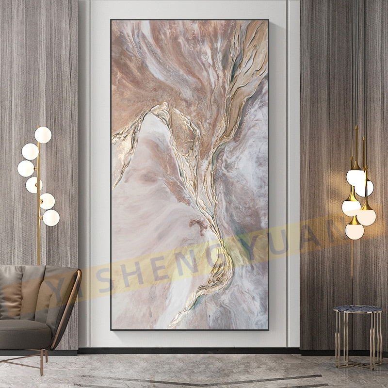 Hand Painted Wall art Picture Abstract  landscape on canvas  oil Painting handmade for Living room bedroom home decor no framed