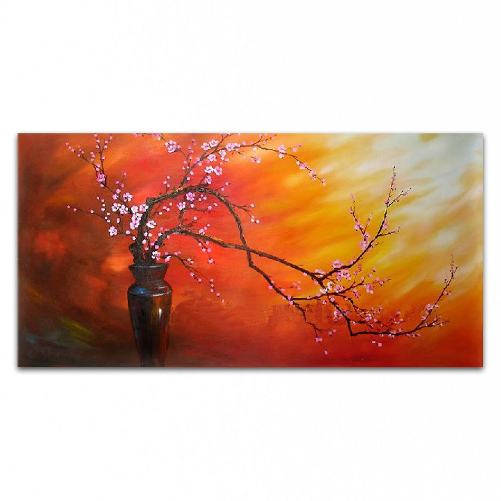 Hand painted oil painting Home decor High quality Art painting flower pictures gift    DM15031332