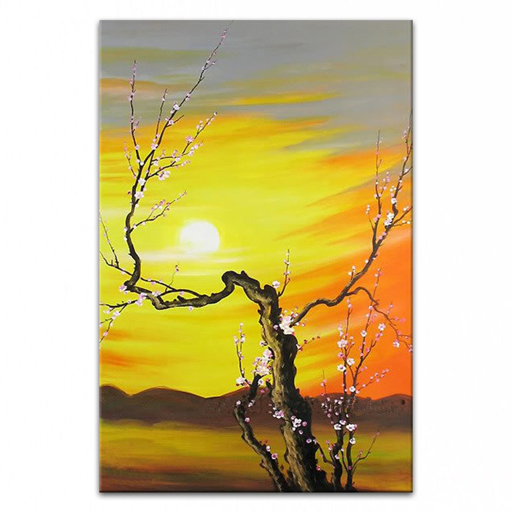 Hand painted oil painting Home Decoration High quality Art painting flower  pictures   Gift      DM15031402