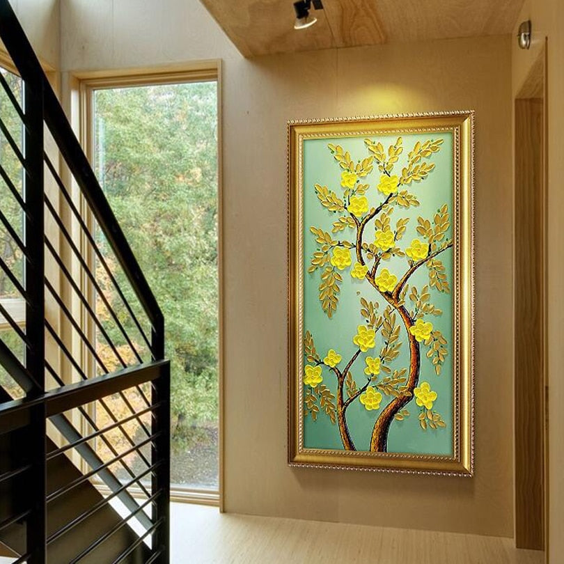 Hand painted oil painting Home Decor  High quality  knife painting  flower pictures       DM182819