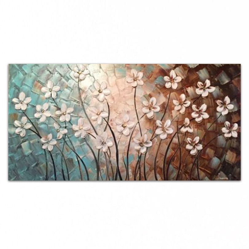oil painting Hand painted Home decoration painting High quality knife painting flower pictures  DM182807