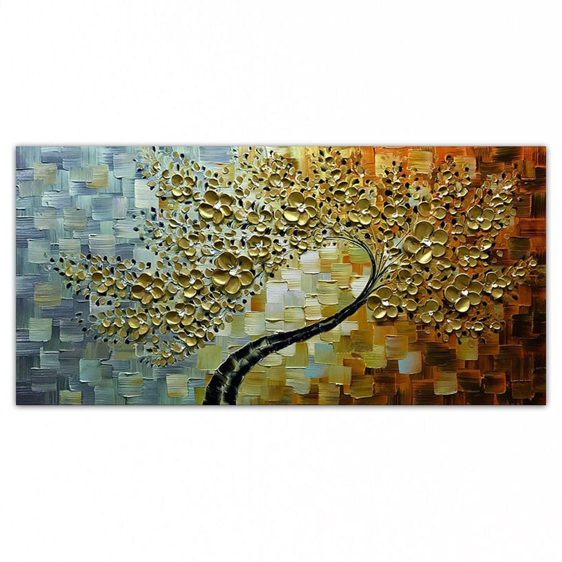 Oil painting Hand painted Home decoration painting High quality knife painting flower pictures  DM182808