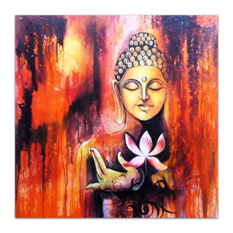 Hand painted oil painting High-grade original figure of Buddha painting pictures DM18041511