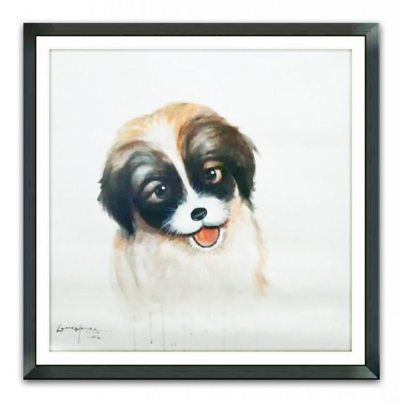 Hand Painted Cartoon Oil Painting on Canvas  Abstract Animal Wall Art for Home Decoration Original  OilPainting         YC011