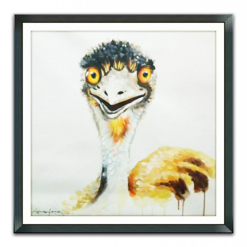 Hand Painted Cartoon Oil Painting on Canvas Abstract Animal Wall Art for Home Decoration Original OilPainting   YC003