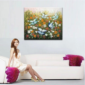 Hand painted oil painting high quality knife Painting on Canvas Home Decoration painting pictures  DM171103