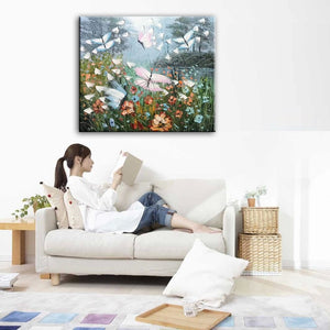Hand painted oil painting knife Painting on Canvas Home Decoration pictures  DM171102