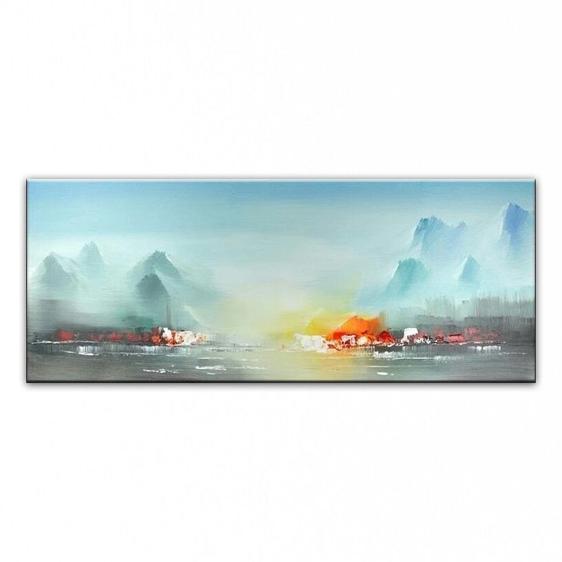 Hand Painted oil painting landscape pictures Home Decoration canvas painting Art knife painting  DM1803121
