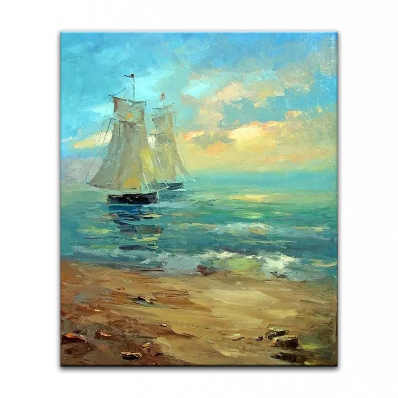 DONGMEI OILPAINTING Hand Painted oil painting Home Decoration painting Knife Painting landscape pictures  DM1705049