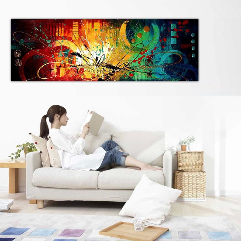 Hand painted oil painting Home decor modern canvas art Abstract painting pictures         DM15031429
