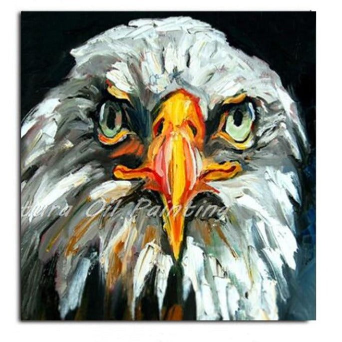 Artist Hand-painted High Quality Modern Animal Eagle Oil Painting on Canvas Textured Abstract Bird Eagle Oil Painting for Gift